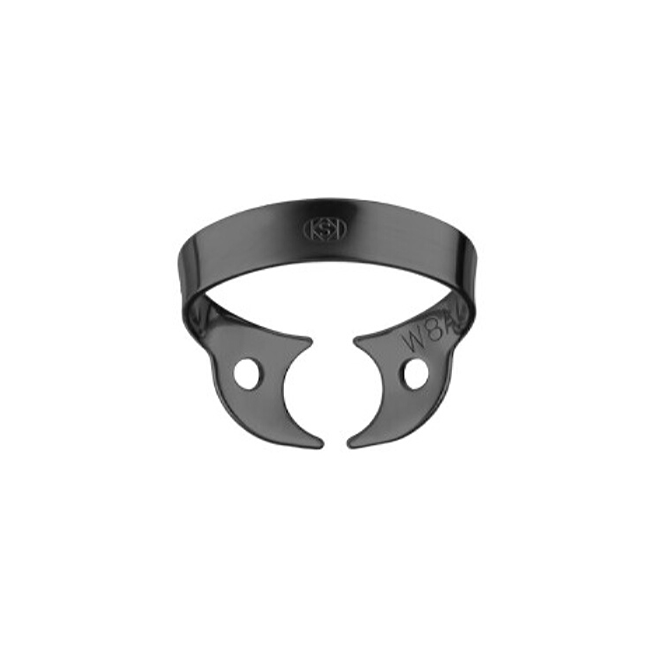 Кламмер для раббердама №W8A Black с черным оксидным покрытием | Dentech Corporation (Япония)