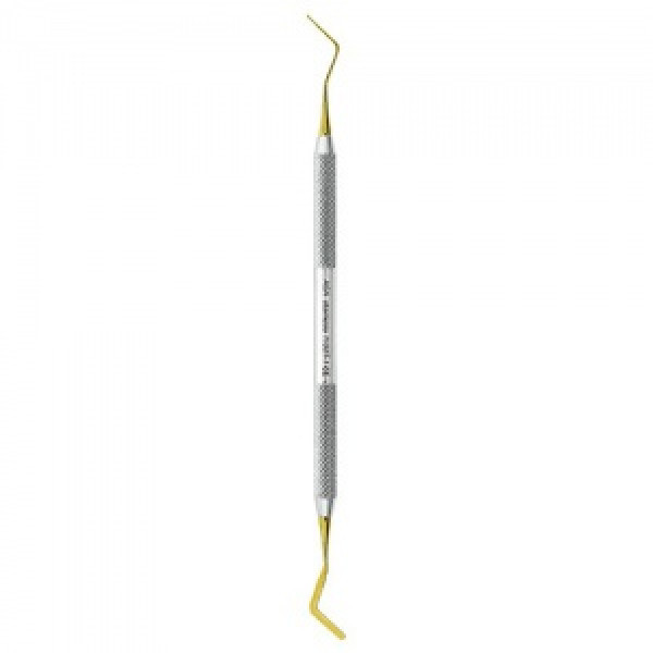 Гладилка N1 двусторонняя с нитрит-титановым покрытием (золотым)