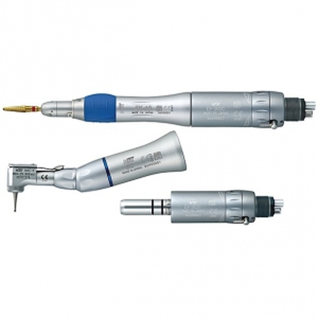 EX-203C B2 Pack - набор: пневматический микромотор, прямой и угловой наконечник, под разъем Borden | NSK Nakanishi (Япония)