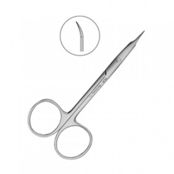 Ножницы хирургические изогнутые Stevens, 115 мм., HLW Dental Instruments (Германия)