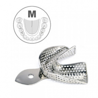 Ложка слепочная нижняя, M с перфорацией, HLW Dental Instruments (Германия)